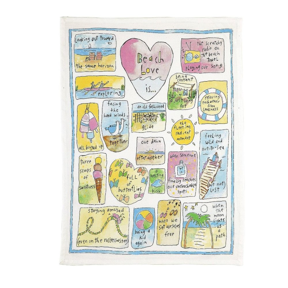 Sandy Gingras  Beach Love Kitchen Towel